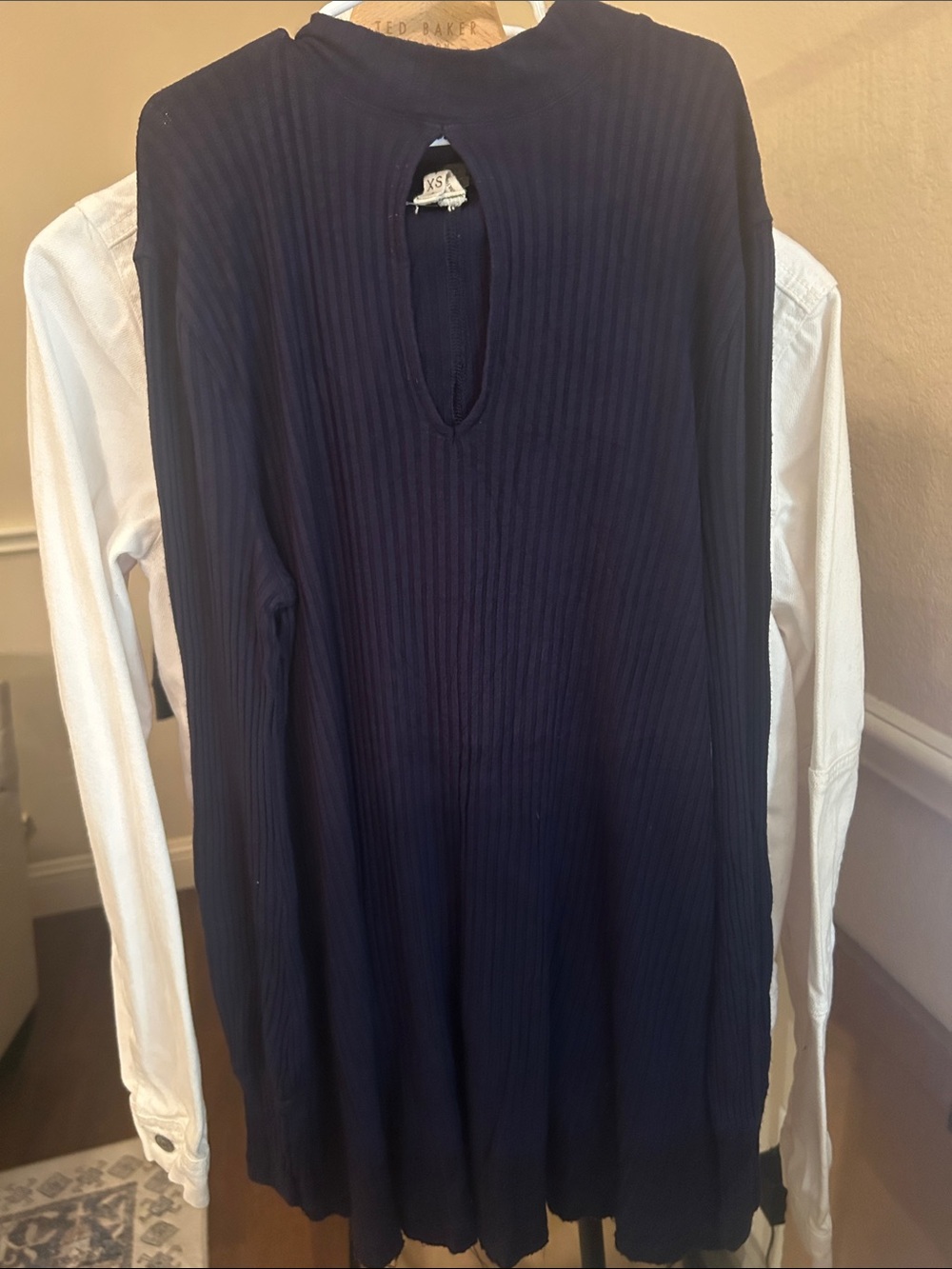 Free People Ribbed Beach Long-Sleeve Dress